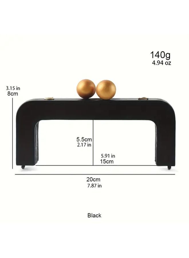 Style2 Wooden Bag Handle Frame With Buckle And Strap For Handbag DIY Sewing Accessories - Image 4